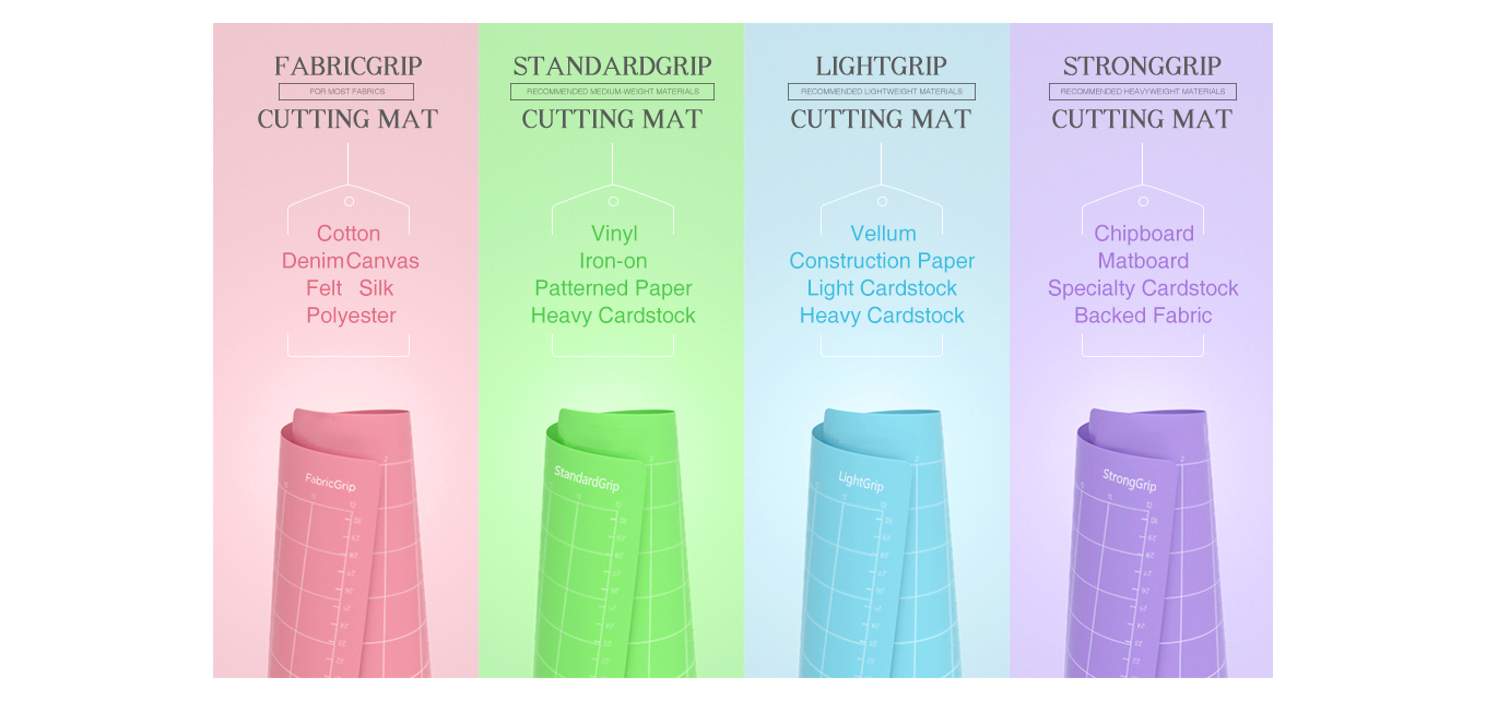 Feature of 12×24 Lightgrip Cutting Mat for Maker 3/Maker/Explore 3/Air 2/Air/One