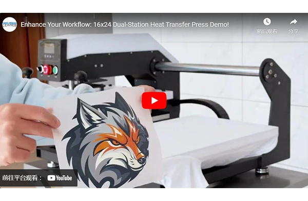 Melhore o seu fluxo de trabalho: 16x24 Dual-Station Transferência de calor Pressione Demo!